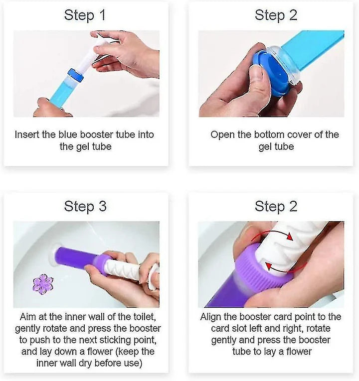 Fresh Flower Stamp Toilet Gels (2+1 FREE)
