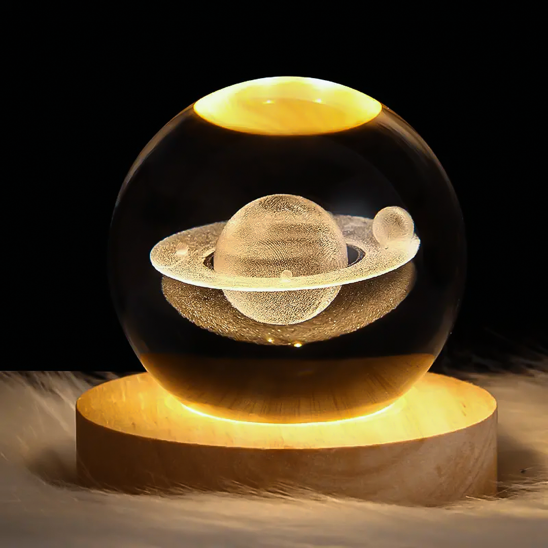 3D Crystal Space Ball Lamp