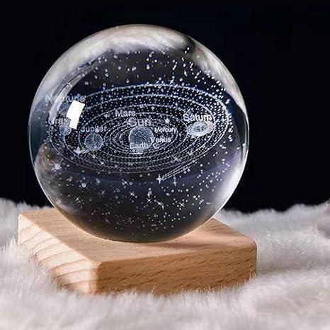 3D Crystal Space Ball Lamp