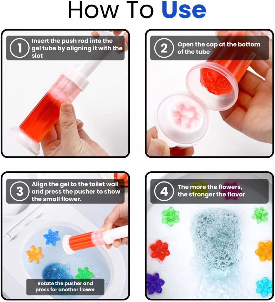 Fresh Flower Stamp Toilet Gels (2+1 FREE)