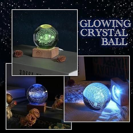3D Crystal Space Ball Lamp