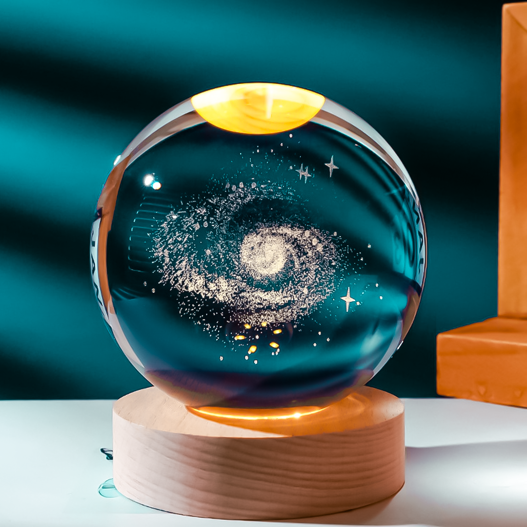 3D Crystal Space Ball Lamp