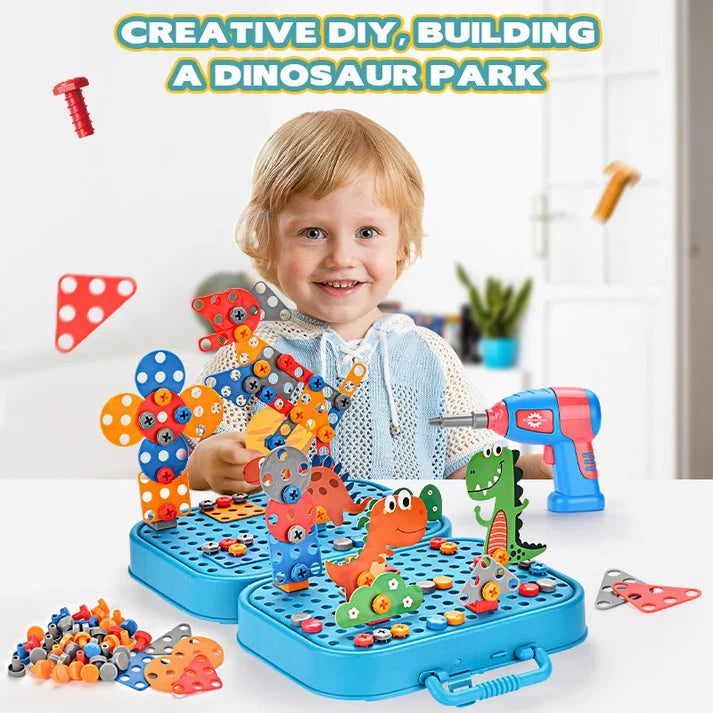 3D Screw Puzzle Box - Drill Screw Tool Set for Kid's