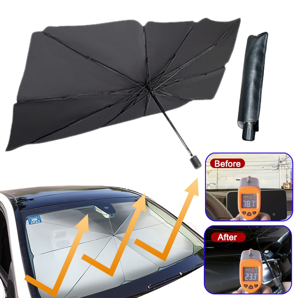 Umbrella deals car shade