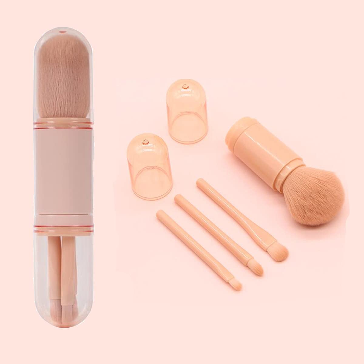 4 in 1 Travel Makeup Brush Set