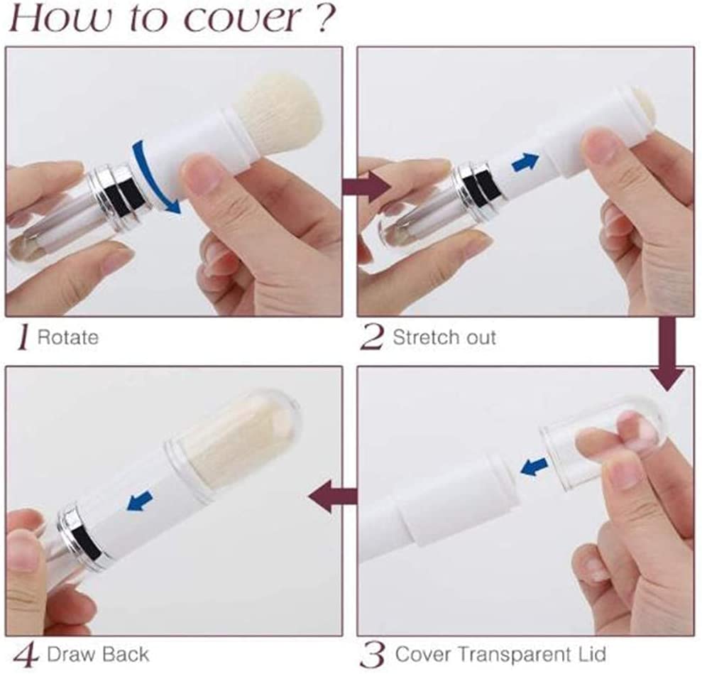 4 in 1 Travel Makeup Brush Set