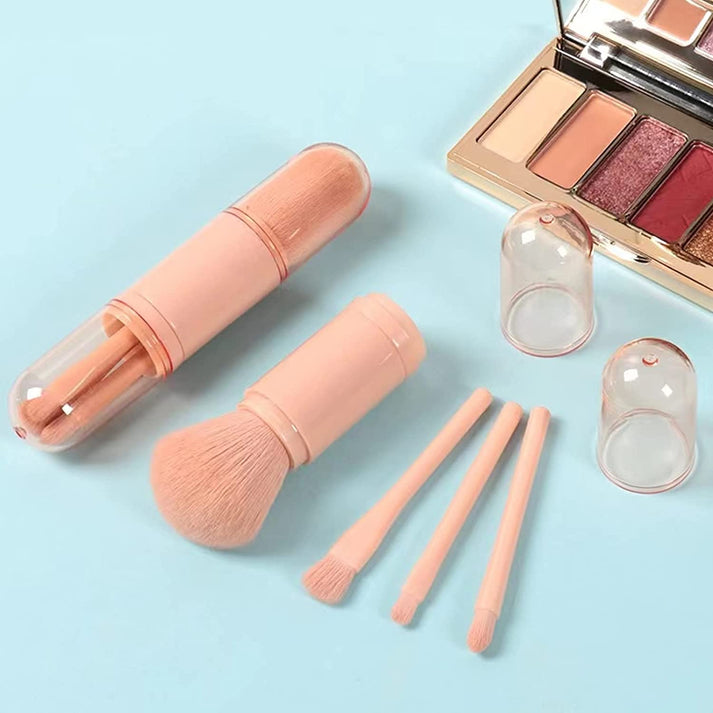 4 in 1 Travel Makeup Brush Set