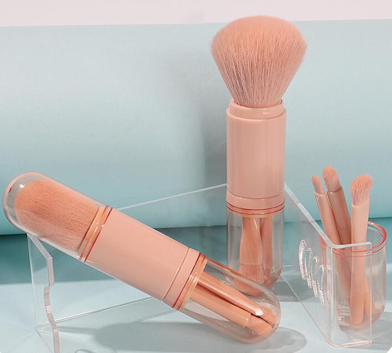 4 in 1 Travel Makeup Brush Set
