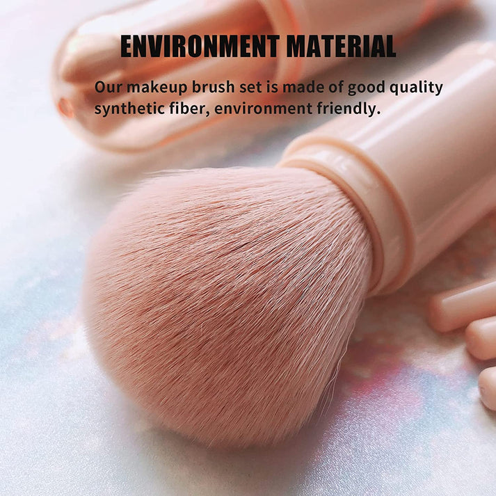 4 in 1 Travel Makeup Brush Set