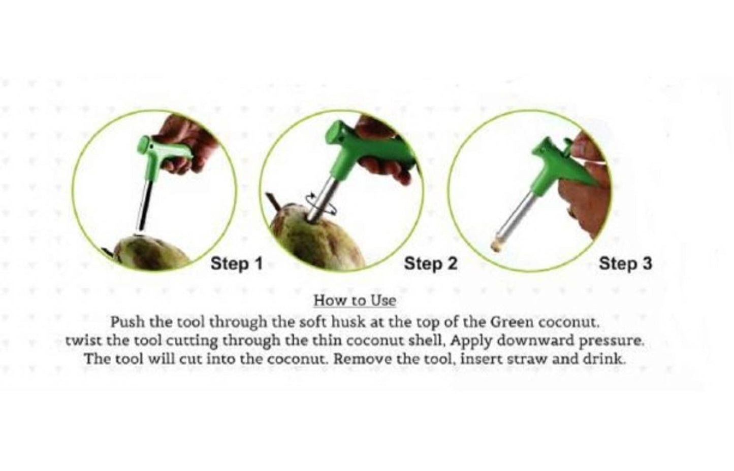 Smart Stainless Steel Coconut Opener Tool - SmartMOM.in