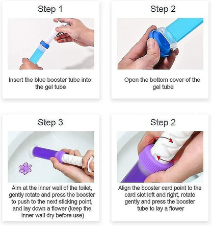 Fresh Flower Stamp Toilet Gels (2+1 FREE)