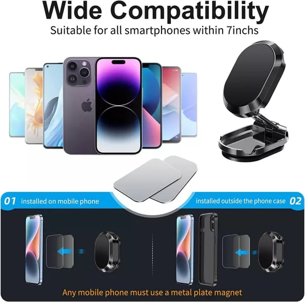 Magnetic Car Phone Holder (Android/IOS)