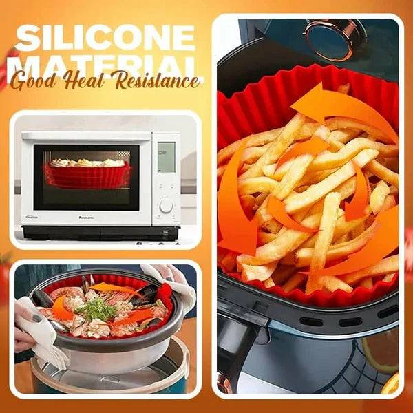 Reusable Silicone Baking Tray For Air Fryer