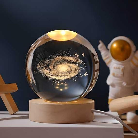 3D Crystal Space Ball Lamp