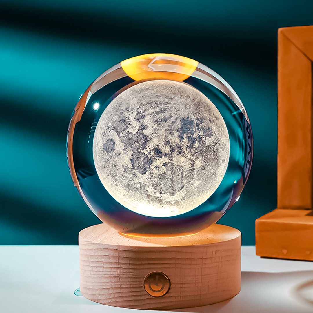 3D Crystal Space Ball Lamp