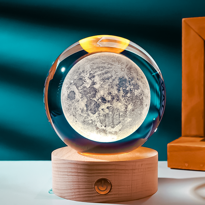 3D Crystal Space Ball Lamp