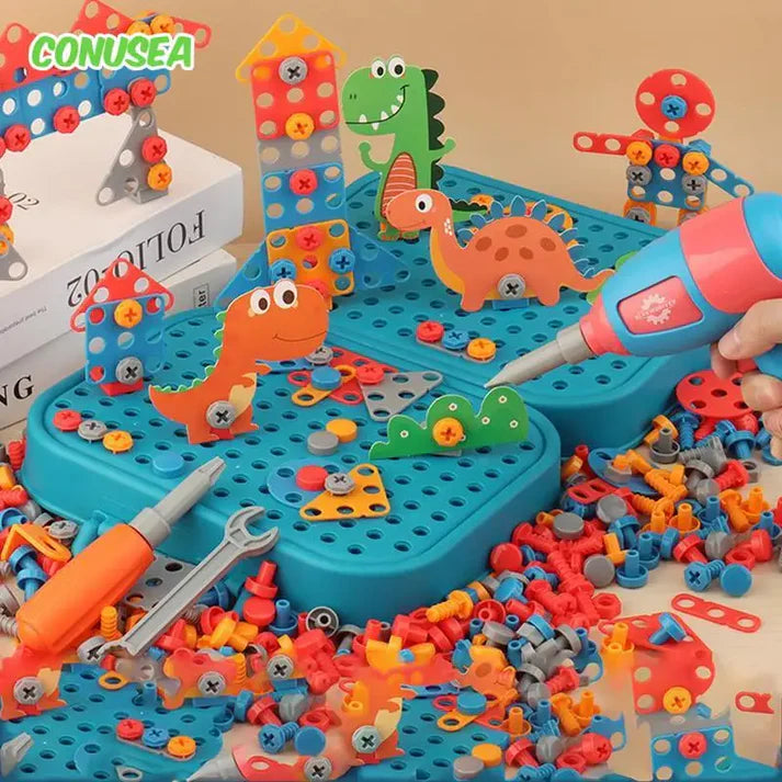 3D Screw Puzzle Box - Drill Screw Tool Set for Kid's