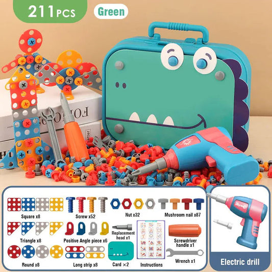 3D Screw Puzzle Box - Drill Screw Tool Set for Kid's