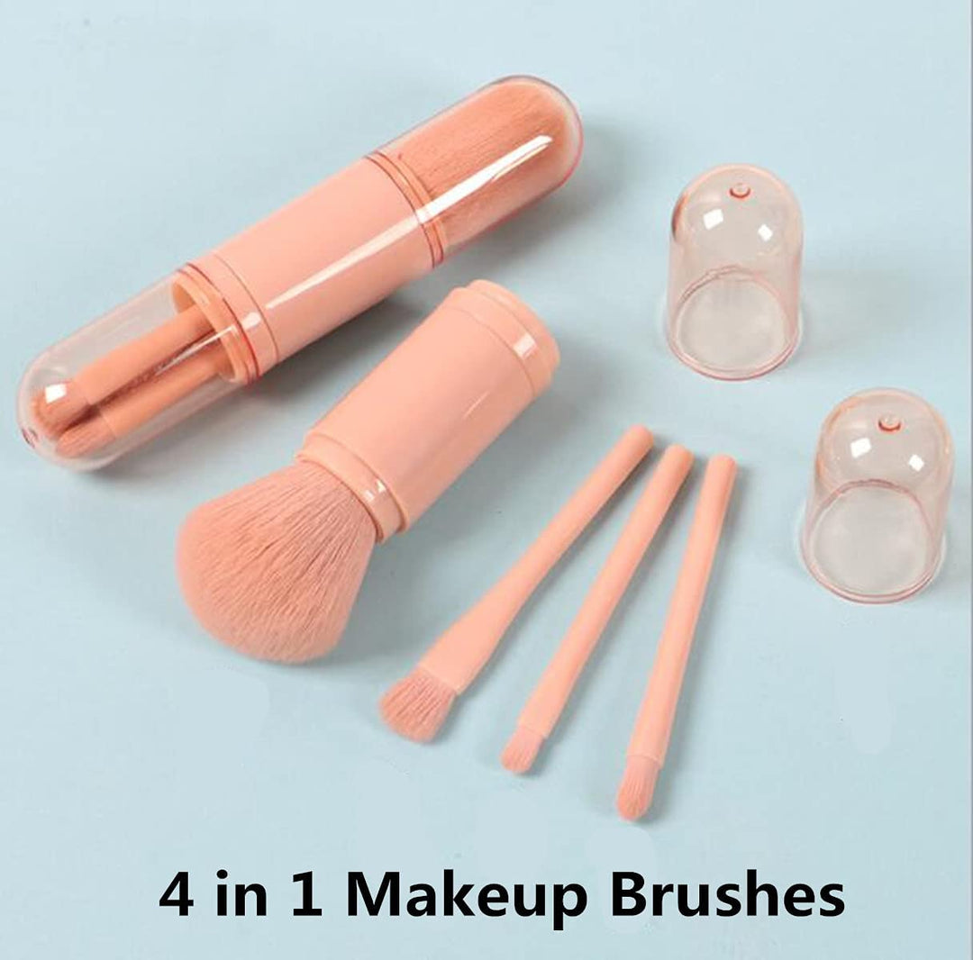 4 in 1 Travel Makeup Brush Set