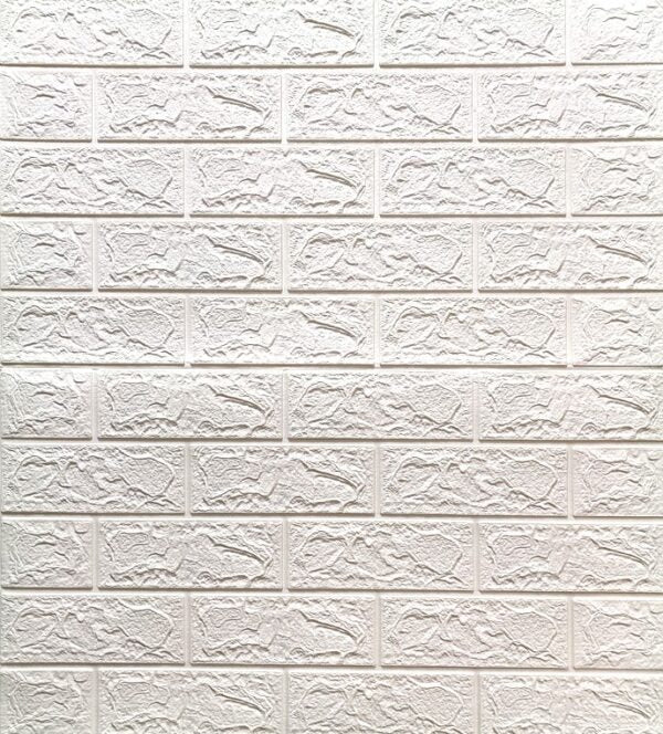3D Foam Panels Peel & Stick Wall Stickers for DIY Home Décor (White, 70×77 cms, 5.8 square feet per panel)