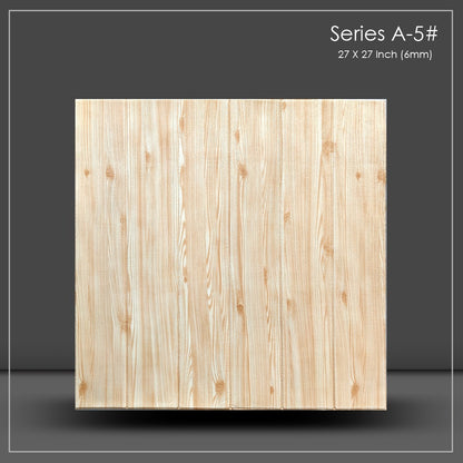 3D Foam Panels Peel & Stick Wall Stickers for DIY Home Décor (Light Wooden, 70×70 cms, 5.3 square feet per panel)