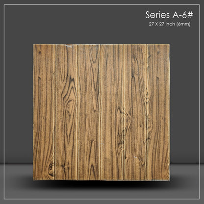 3D Foam Panels Peel & Stick Wall Stickers for DIY Home Décor (Dark Wooden, 70×70 cms, 5.3 square feet per panel)