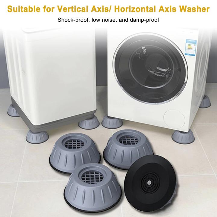 Non - Vibration Rubber Washing Machine Feet Pads (PACK OF 4) - SmartMOM.in