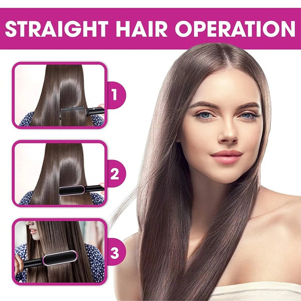 Professional Hair Straightener Brush (3 In 1)