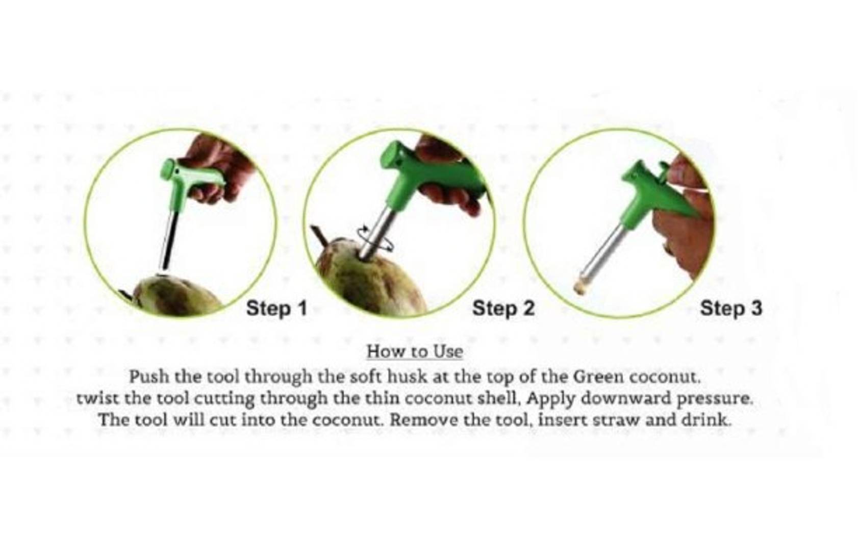 Smart Stainless Steel Coconut Opener Tool - SmartMOM.in