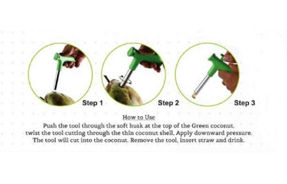 Smart Stainless Steel Coconut Opener Tool - SmartMOM.in