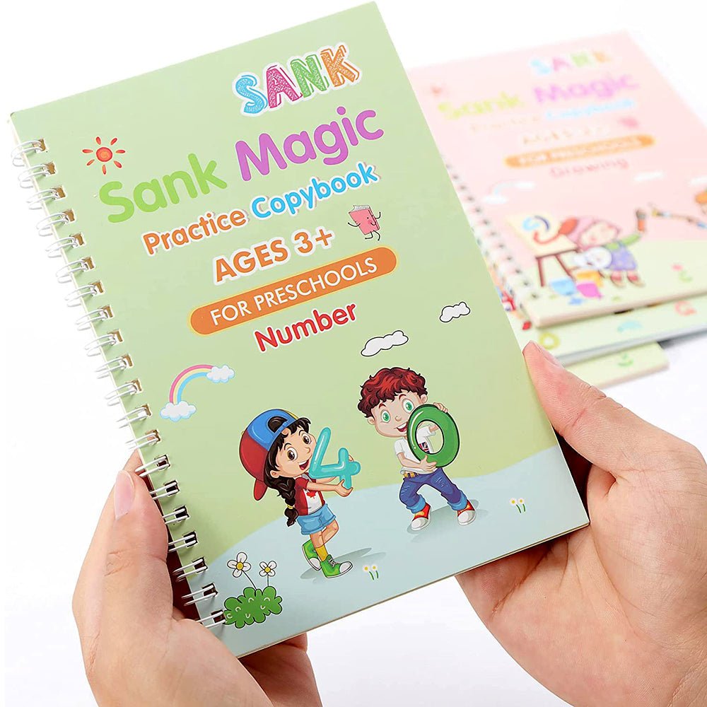 SmartMOM™ Magic Handwriting Practice Book - Set of 4 Books - SmartMOM.in