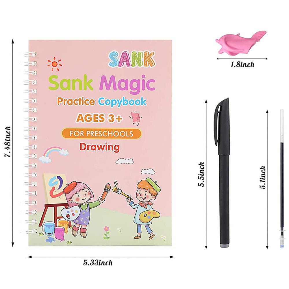 SmartMOM™ Magic Handwriting Practice Book - Set of 4 Books - SmartMOM.in