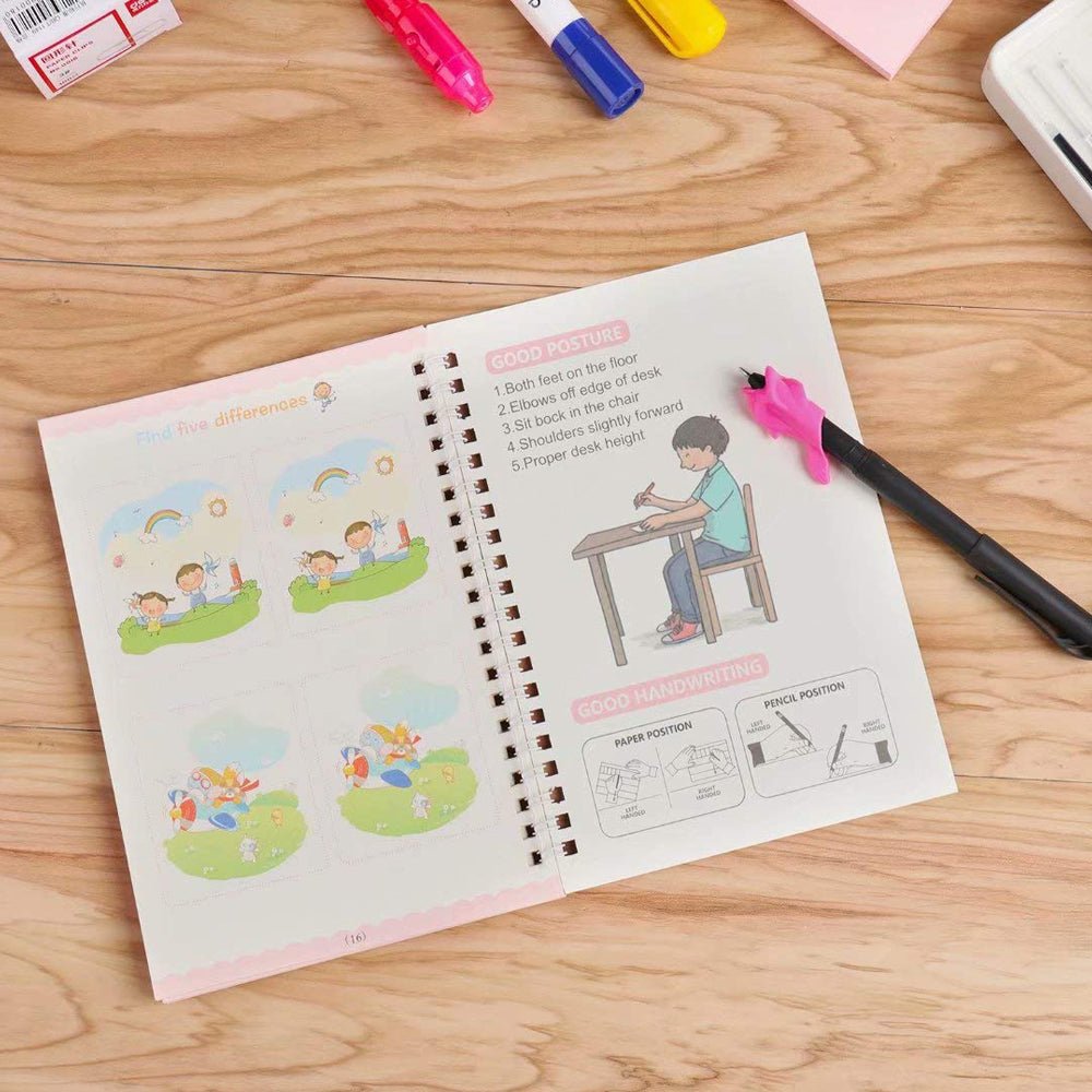 SmartMOM™ Magic Handwriting Practice Book - Set of 4 Books - SmartMOM.in