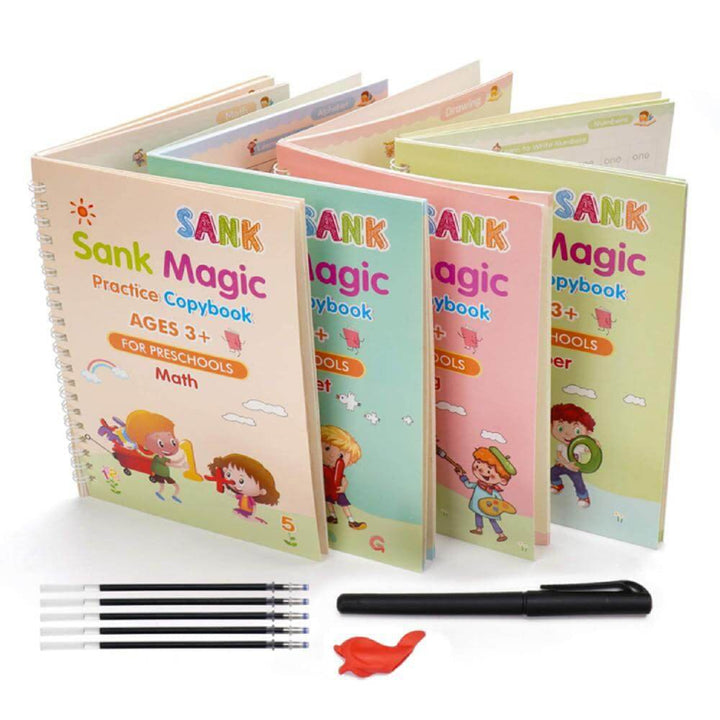 SmartMOM™ Magic Handwriting Practice Book - Set of 4 Books - SmartMOM.in